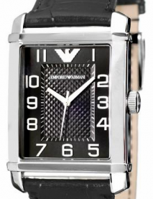 Armani Classic Black Women's Ar0364 Leather Watch-0