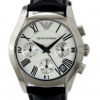 Armani Classic Silver Women's Ar0670 Leather Watch-0