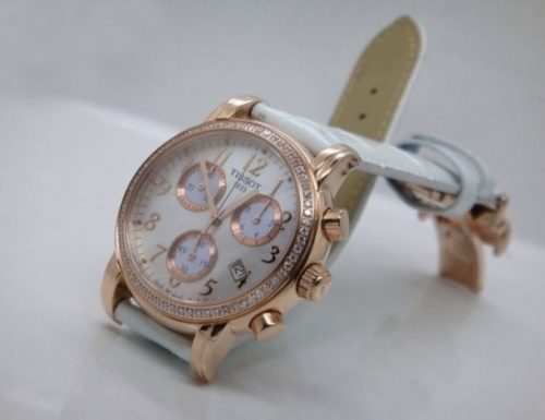 Tissot Dressport Mother Of Pearl Women's T050.217.36.112.01 Leather Watch-46