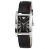 Armani Analog Black Men's Ar0143 Leather Watch-0