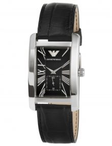 Armani Analog Black Men's Ar0143 Leather Watch-0