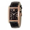 Armani Classic Black Women's Ar0169 Leather Watch-0
