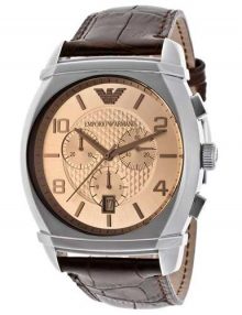 Emporio Armani AR0348 Classic Gents Stainless Steel Chronograph Watch