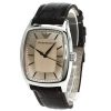 Armani Classic Brown Women's Ar0412 Leather Watch-0