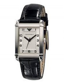 Armani Classic Silver Women's Ar0488 Leather Watch-0