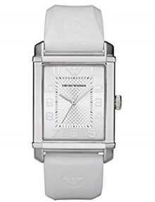 Armani Analog Silver Unisex Ar0498 Silicone Watch-0