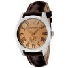 Armani Classic Brown Women's Ar0646 Leather Watch-0