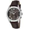 Armani Classic Brown Women's Ar0672 Leather Watch-0