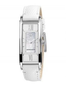 Armani Classic Brown Women's Ar0786 Leather Watch-0