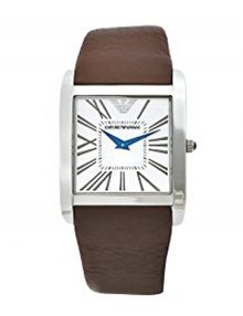 Armani Analog Silver Men's Ar2008 Leather Watch-0