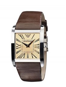 Armani Analog Brown Men's Ar2019 Leather Watch-0