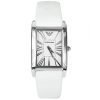 Armani Classic Silver Women's Ar2046 Leather Watch-0
