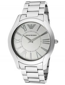 Armani Analog Silver Men's Ar2055 Steel Watch-0