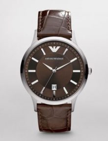 Armani Analog Black Women's Ar2414 Leather Watch-0