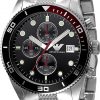 Armani Sport Black Men's Ar5855 Steel Watch-0