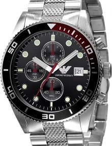 Armani Sport Black Men's Ar5855 Steel Watch-0