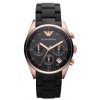 Armani Sportivo Black Women's Ar5906 Silicone Watch-0