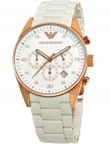 Emporio Armani AR5920 Sportivo Ladies Rose Gold Plated Cronograph Watch