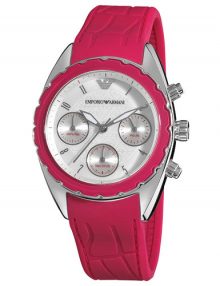 Armani Sportivo Silver Women's Ar5937 Silicone Watch-0