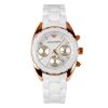 Armani Sportivo Silver Women's Ar5945 Silicone Watch-0