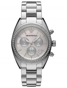 Armani Sportivo Mother Of Pearl Women's Ar5959 Steel Watch-0