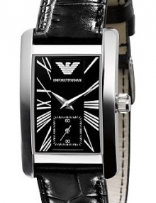 Armani Classic Black Women's Ar0144 Leather Watch-0