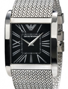 Emporio Armani Classic Collection Super Slim Black Dial Men's watch AR2012