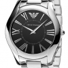Emporio Armani Men's AR2022 Slim Black Lacquered Dial Watch