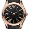 Emporio Armani Rose Gold Tone Black Dial Men's Watch AR2043