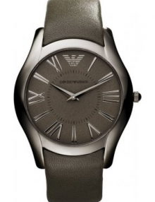 Emporio Armani Super Slim Leather Mens Watch AR2057