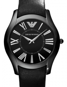 Emporio Armani Men's AR2059 Sportivo Black Dial and Strap Watch