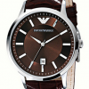 Emporio Armani Men's AR2413 Classic Brown Dial and Strap Watch