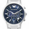 Emporio Armani Men's AR2448 Classic Chronograph Stainless Steel Blue Dial Watch