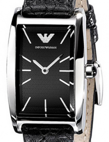 Emporio Armani AR0728 Classic Watch Black Leather Straps For Ladies