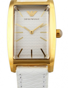 Emporio Armani AR0729 White and Gold Watch For Women