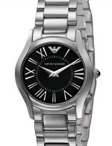 Emporio Armani Super Slim Black Mother-of-pearl Dial Women's Watch AR2040
