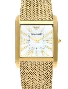 Emporio Armani Men's Slim Line Mother-Of-Pearl Watch AR2016