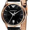 Emporio Armani Classic Leather Black Dial Women's Watch AR2445