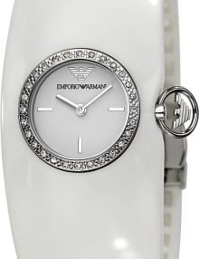 Emporio Armani Donna Urethane Bangle White Dial Women's watch AR0740