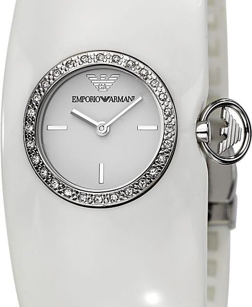 Emporio Armani Donna Urethane Bangle White Dial Women's watch AR0740