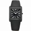 Emporio Armani Men's AR2027 Classic Black Leather Watch