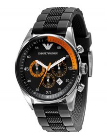 Armani Sportivo Black Men's Ar5878 Silicone Watch-0