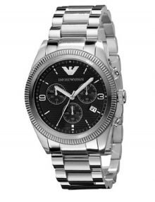 Armani Analog Black Men's Ar5897 Steel Watch-0