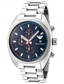 Armani Navy Blue Men's Ar5912 Steel Watch-0