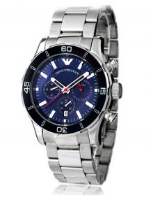 Armani Sportivo Blue Men's Ar5933 Steel Watch-0