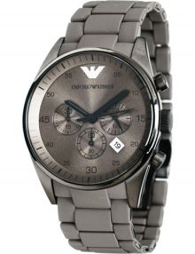 Armani Wrist Silver Men's Ar5950 Silicone Watch-0