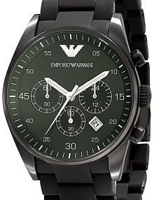Emporio Armani Quartz Chronograph Green Dial Men's Watch AR5922