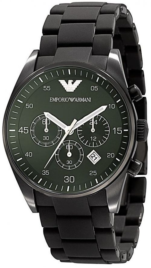 Emporio Armani Quartz Chronograph Green Dial Men's Watch AR5922