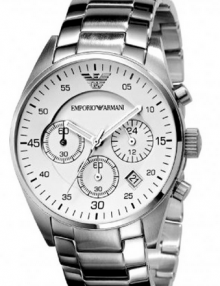 Emporio Armani Quartz Chronograph Silver Dial Men's Watch AR5869
