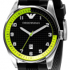 Emporio Armani Sport Collection Silicone Strap Black Dial Men's Watch AR5877